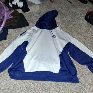 Puma Navy and White Men's Hoodie Sweater